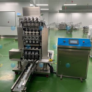 全自動 多功能多頭型湯圓成型排盤機客戶使用現場！